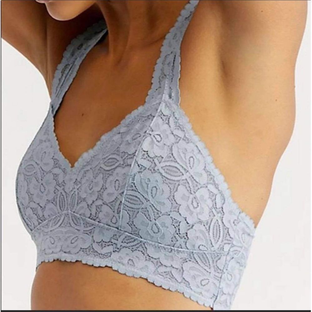 Free People Intimately Light Blue lace racerback bralette